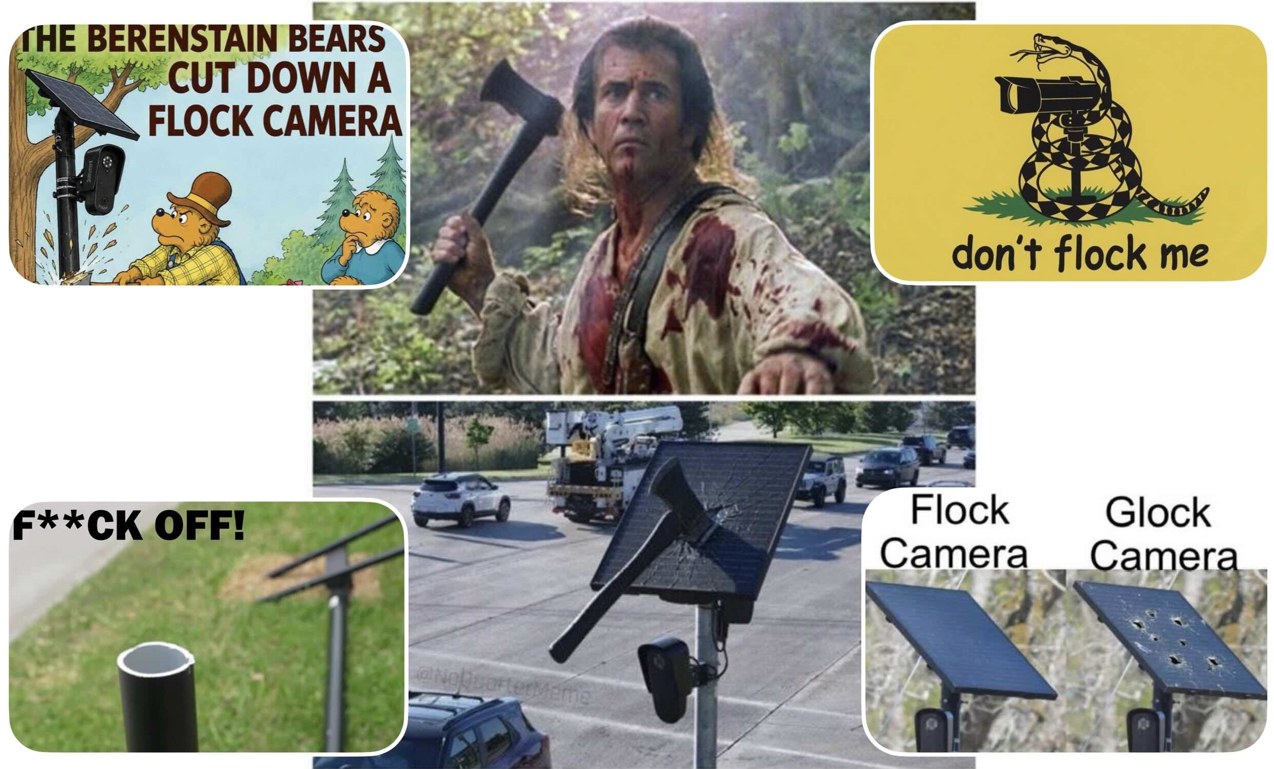 Americans Destroying Flock Cameras in Protest