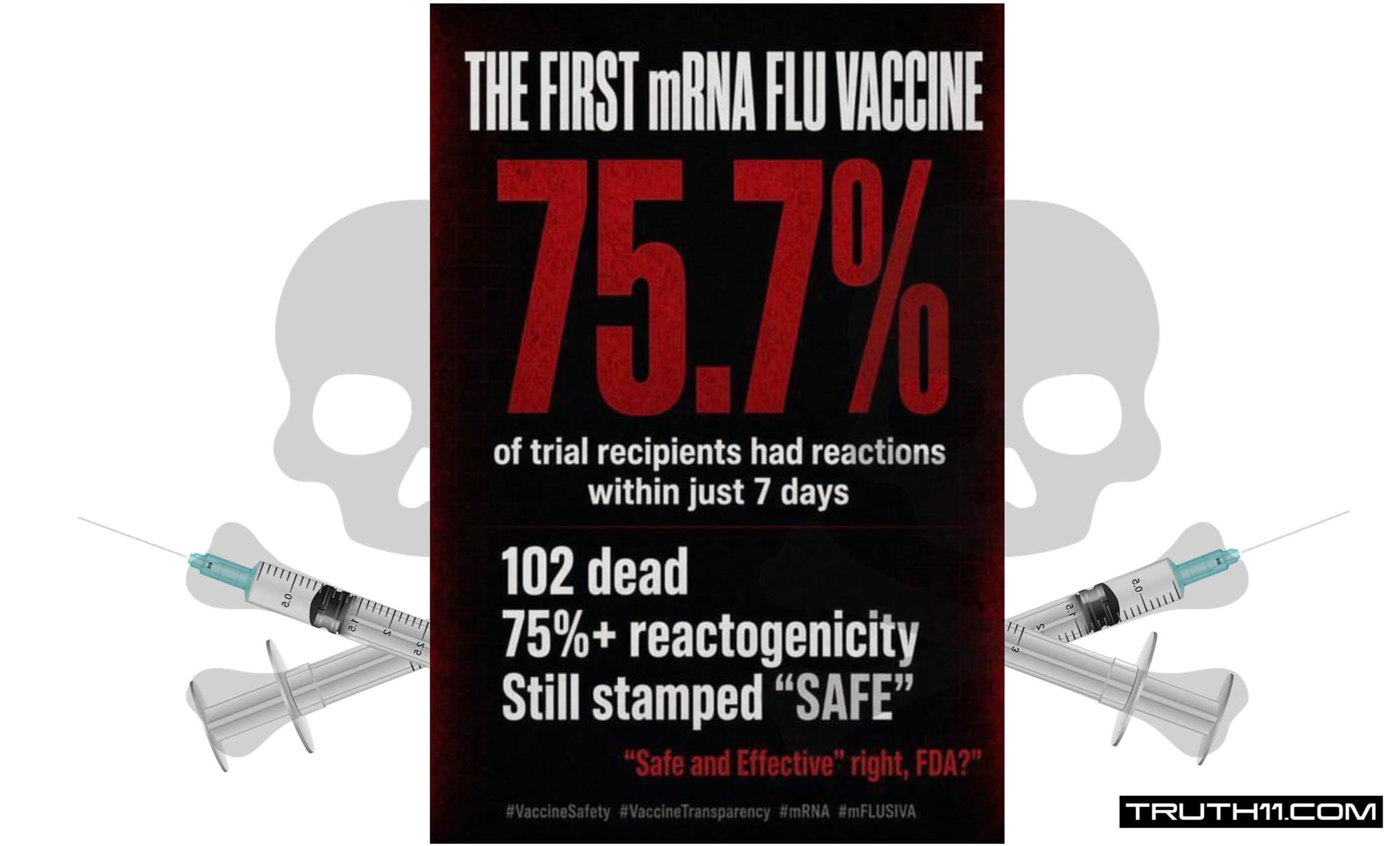 mFLUSIVA + mRNA FLU Bioweapon Injections