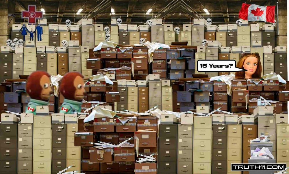 Health Canada Seals Vaccine Injury Records For 15 Years | Citing The Sheer Scale Of Records Involved