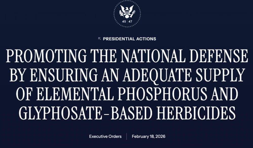 Trump Invokes Defense Production Act to Protect Glyphosate