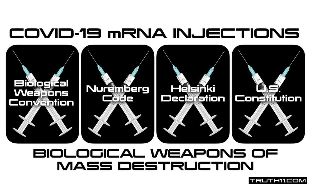 Study Confirms COVID-19 mRNA Injections Violate the Biological Weapons Convention, Nuremberg Code, Helsinki Declaration, and The U.S. Constitution