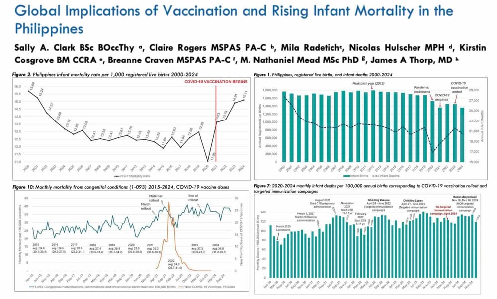 Study | Philippine Infant Mortality Surged 37% and Birth Defect Deaths Jumped 46% After COVID-19 "Vaccine" Rollout