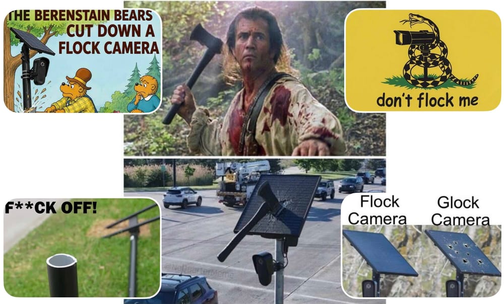 Americans Destroying Flock Cameras in Protest