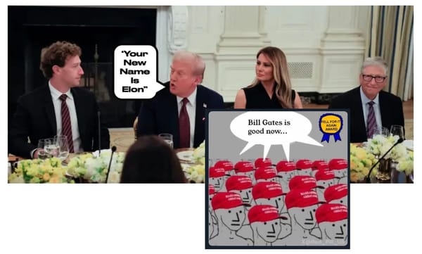 Trump Escapes Pedo-Past Dining with Techno Gulag Co-Conspirators as Zionist Genocide Rages