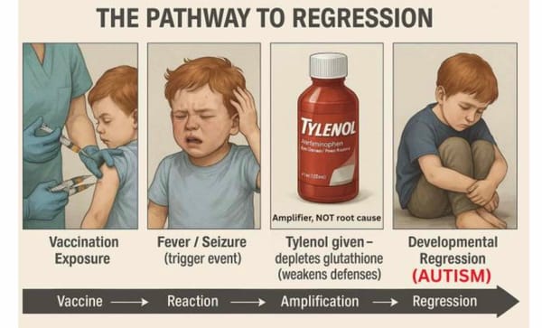White House Announces Tylenol Autism Link | The Pathway To Developmental Regression Begins With Vaccines, Not Acetaminophen | Vaccination Is The Trigger - Tylenol Lowers Defenses Magnifying The Neurologic Damage