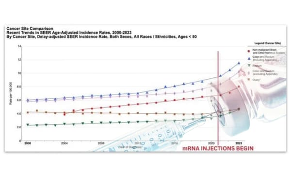 CDC Post mRNA Cancer Data Finally Published | Some Cancers Up 20% | All Cancer Trendlines Are Up + Steeper Slope