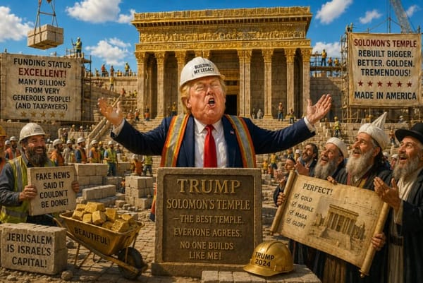 President Trump’s Public Bible Reading Fits In With His Support for Israel’s Wars