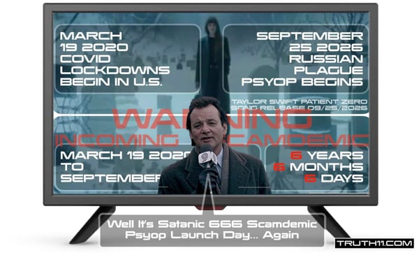 Well It's Satanic 666 Scamdemic Psyop Launch Day... Again | September 25 2026