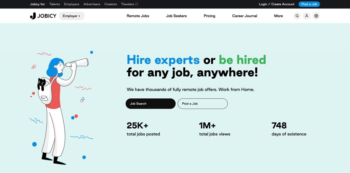 Jobicy website