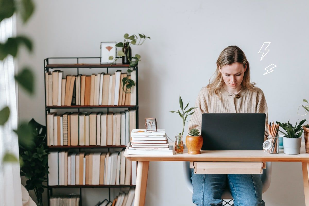 Remote worker focusing