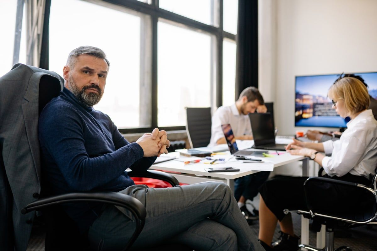 Coworkers in office