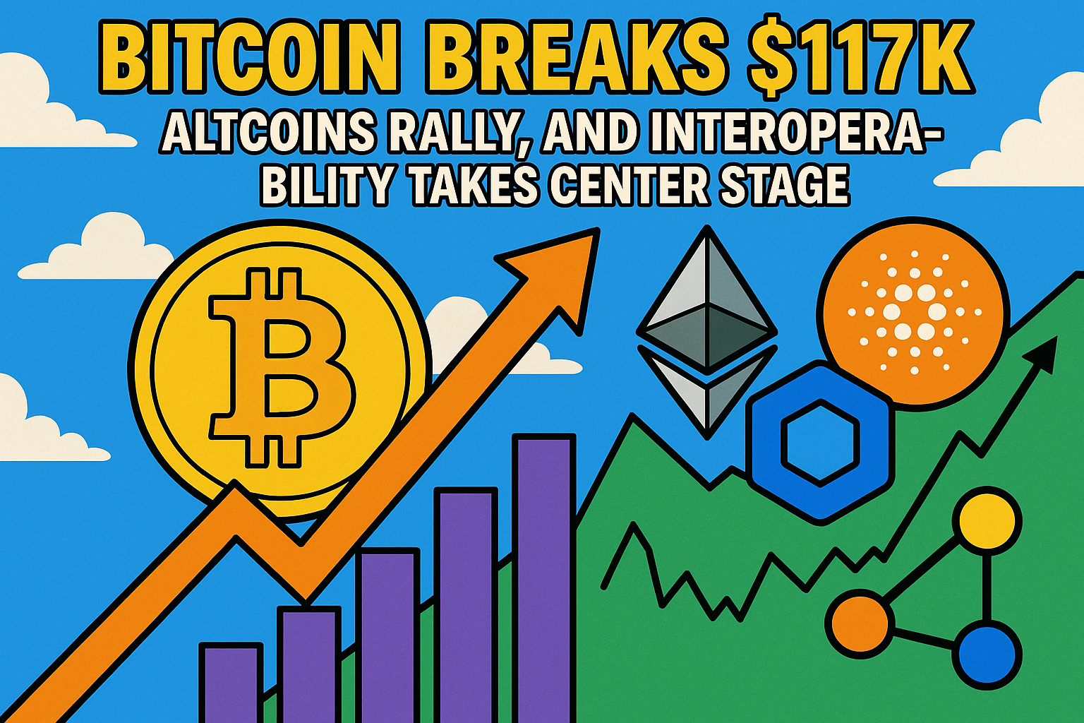 Bitcoin Breaks $117K, Altcoins Rally, and Interoperability Takes Center Stage