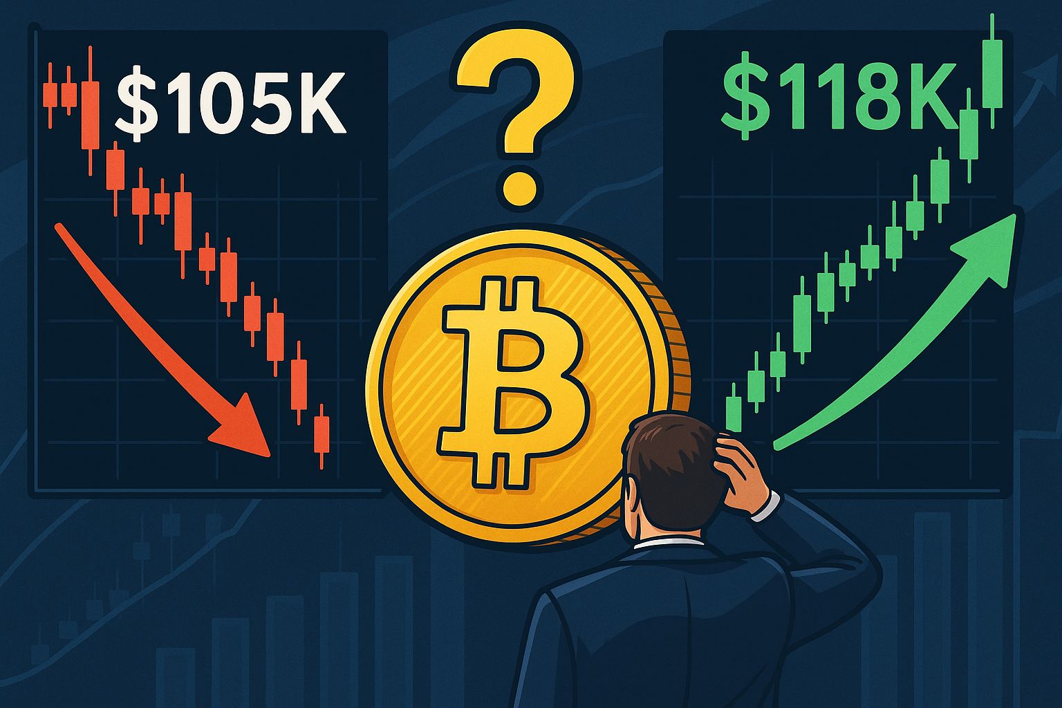 Bitcoin trend reversal to $118K or another drop to $105K: Which comes first?