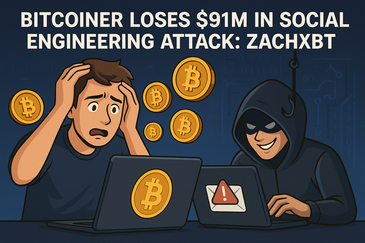 Bitcoiner Loses $91M in Social Engineering Attack: ZachXBT
