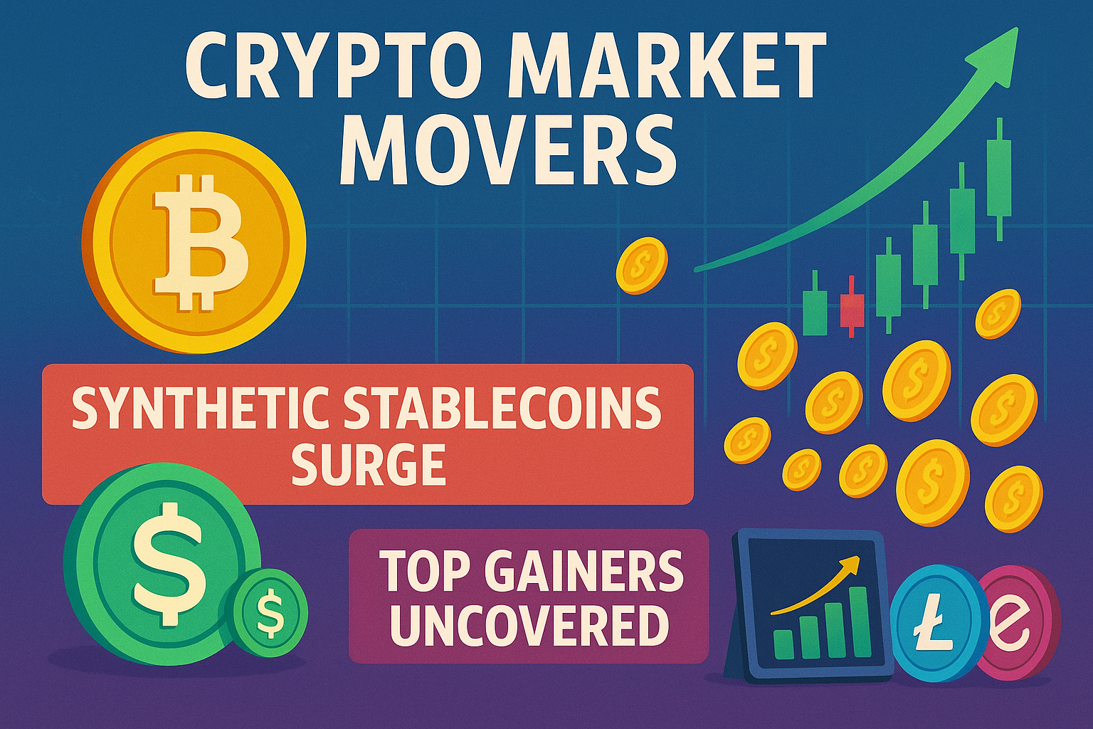 Crypto Market Movers, Synthetic Stablecoins Surge & Top Gainers Uncovered