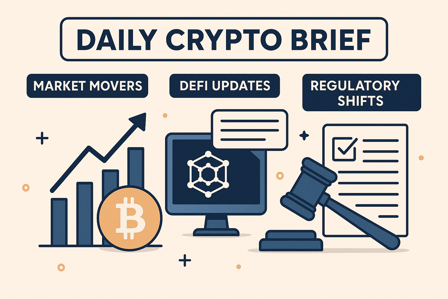 Daily Crypto Brief: Market Movers, DeFi Updates & Regulatory Shifts