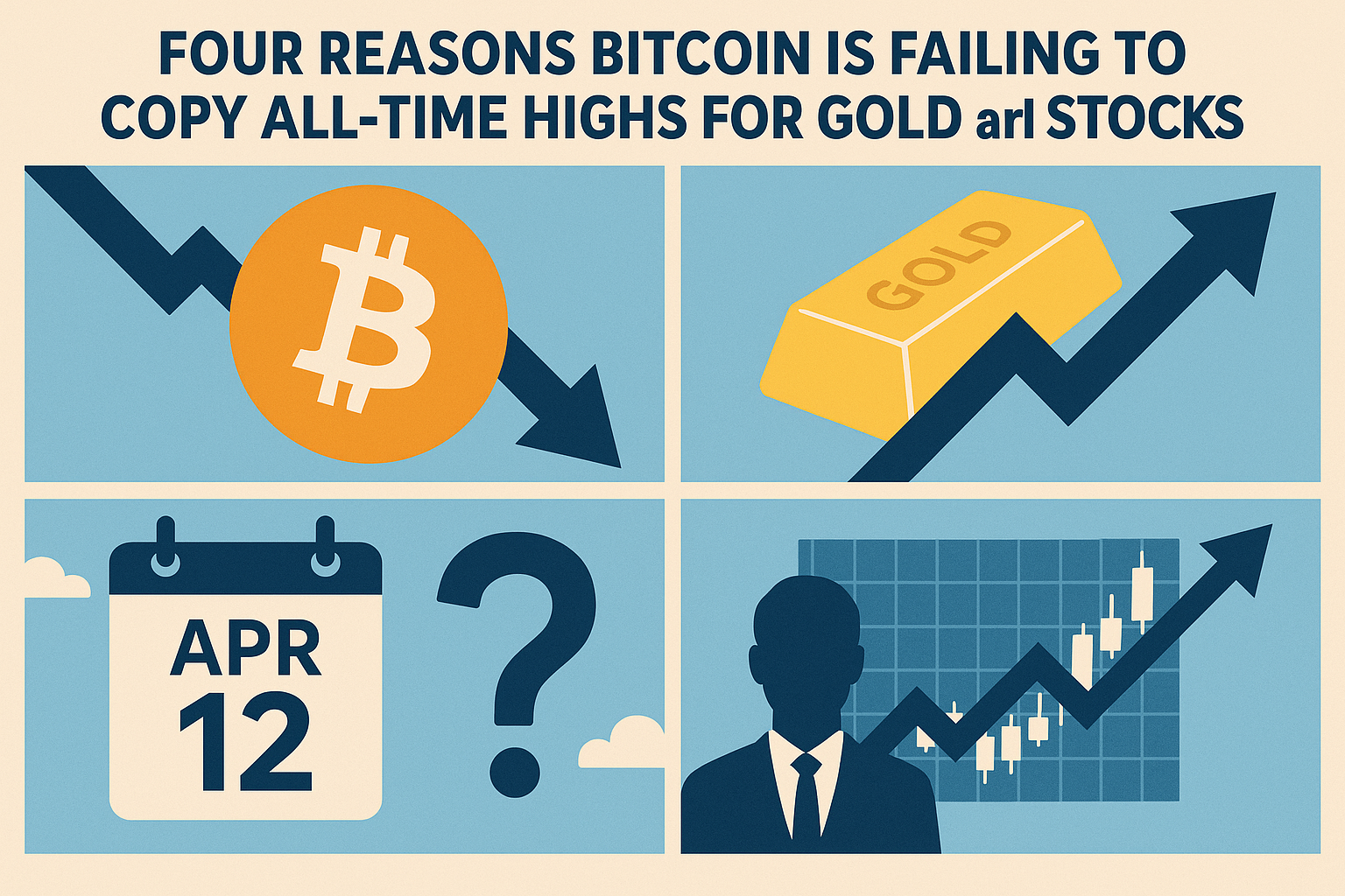 Four Reasons Bitcoin Is Failing to Copy All-Time Highs for Gold and Stocks