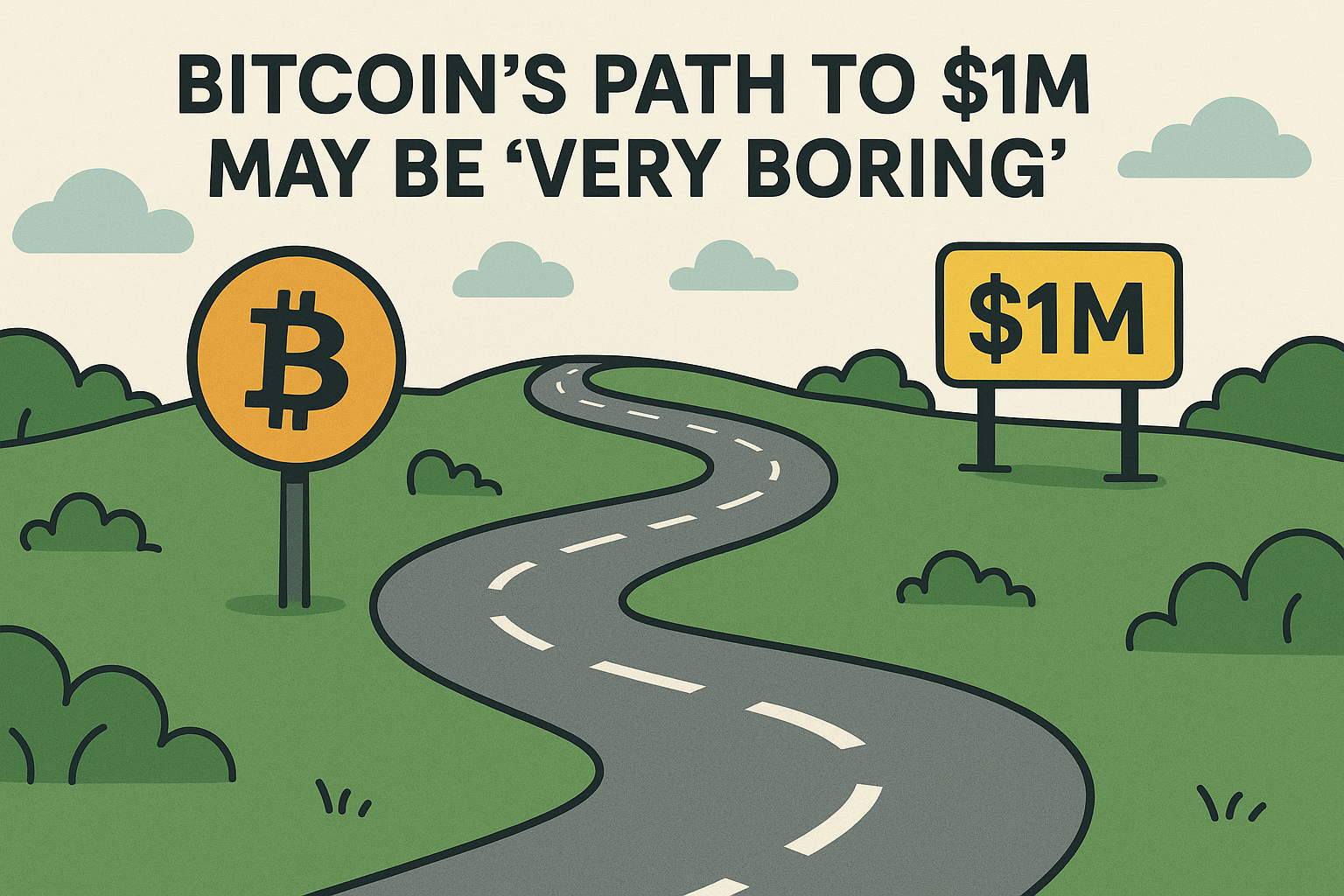 Bitcoin’s Path to $1M May Be ‘Very Boring,’ Says Analyst