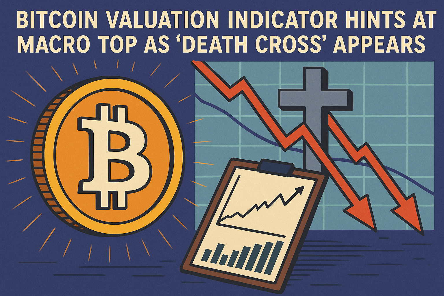 Bitcoin Valuation Indicator Hints at Macro Top as ‘Death Cross’ Appears