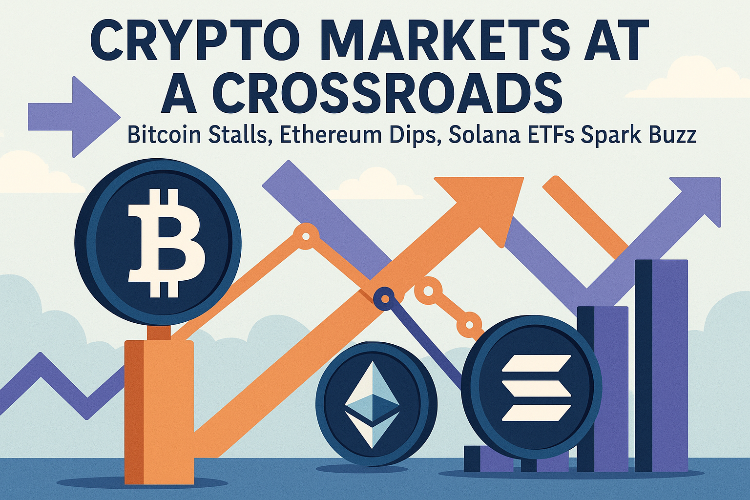 Bitcoin Stalls, Ethereum Dips, Solana ETFs Spark Buzz
