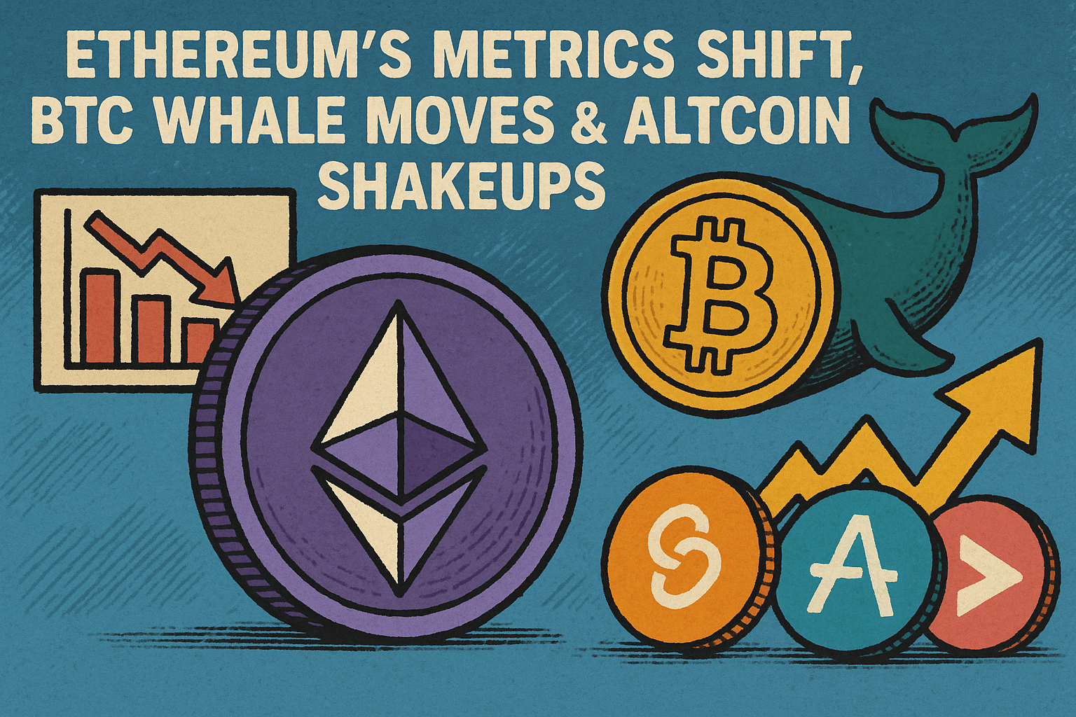 Ethereum’s Metrics Shift, BTC Whale Moves & Altcoin Shakeups