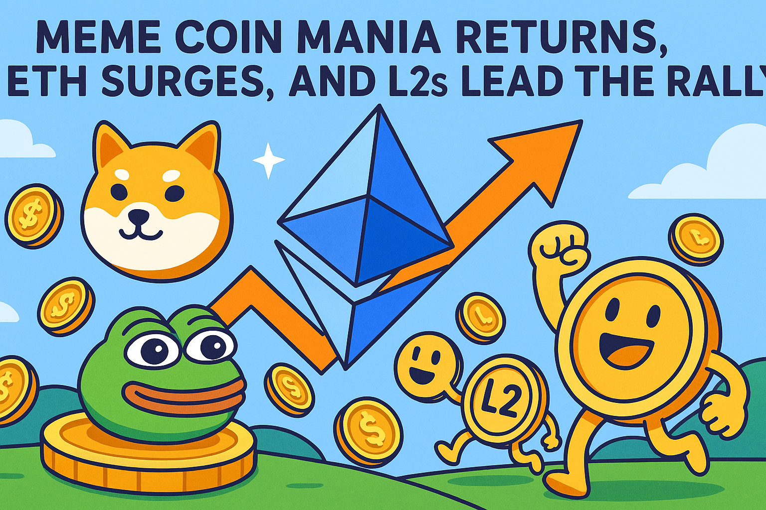 Meme Coin Mania Returns, ETH Surges, and L2s Lead the Rally