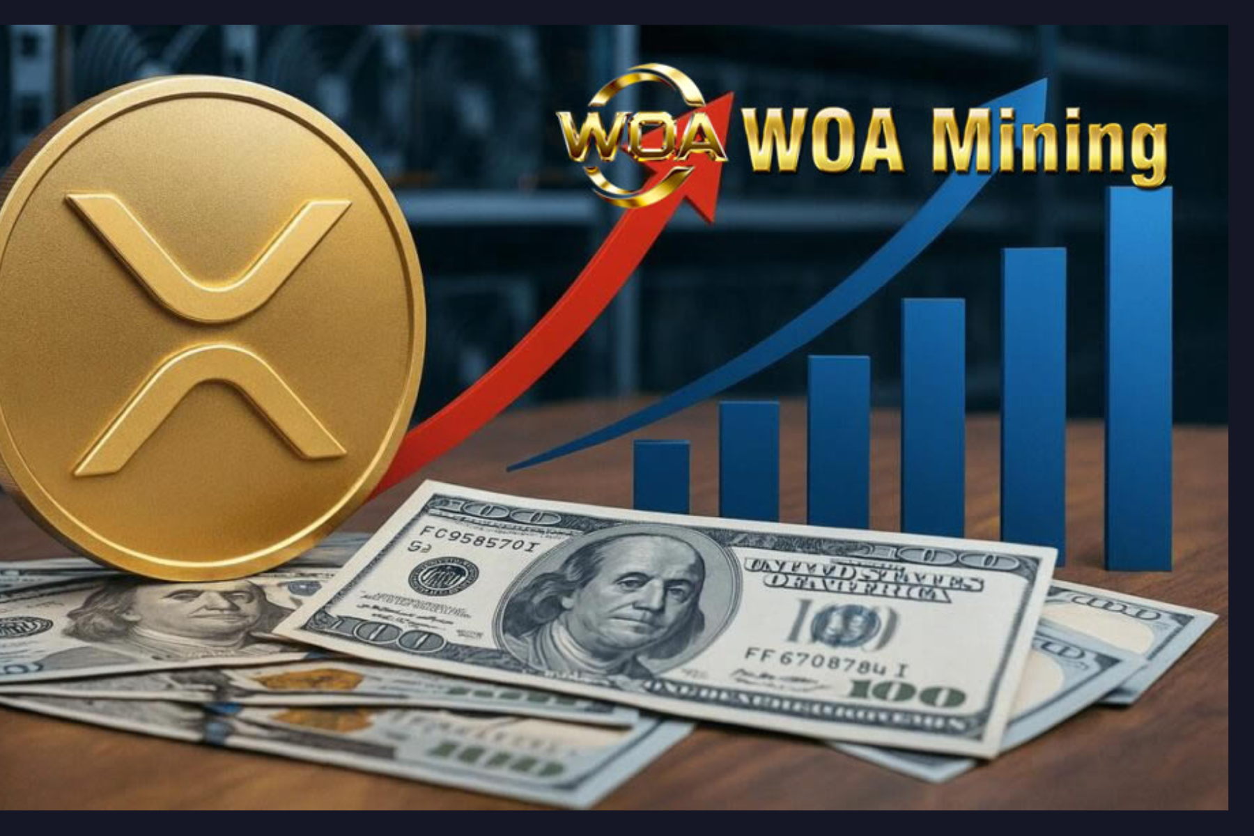 XRP price fluctuates dramatically! WOAMining helps holders earn 00 daily