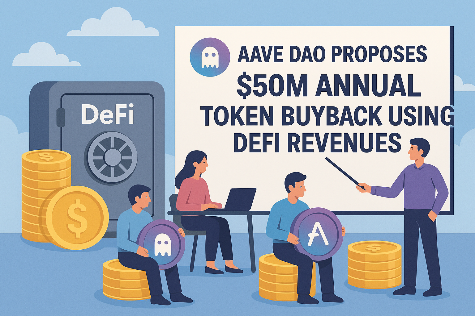 Aave DAO Proposes $50M Annual Token Buyback Using DeFi Revenues