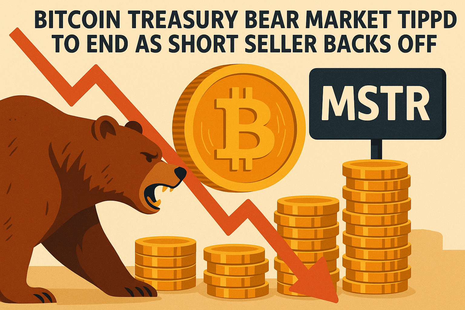 Bitcoin Treasury Bear Market Tipped to End as Short Seller Backs Off MSTR