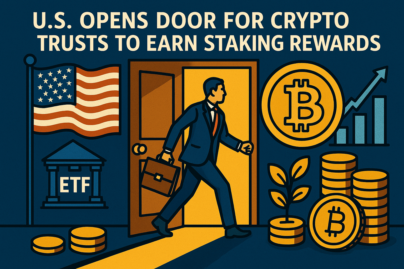 US opens door for crypto ETFs, trusts to earn staking rewards