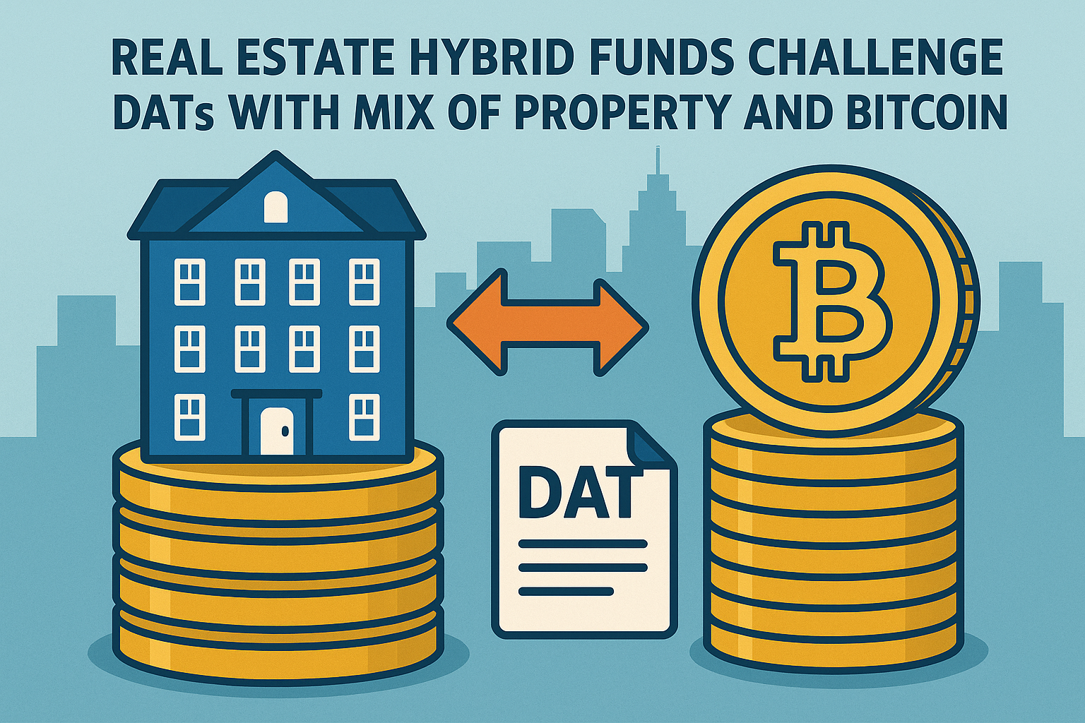 Real estate hybrid funds challenge DATs with mix of property and Bitcoin