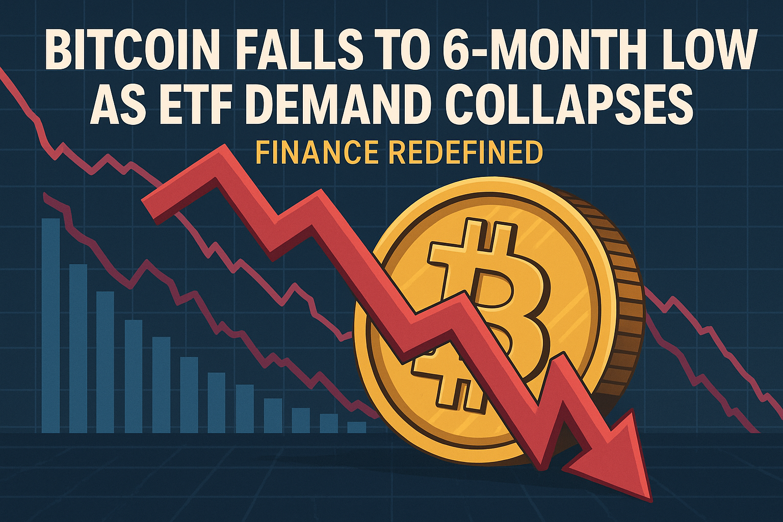Bitcoin falls to 6-month low as ETF demand collapses: Finance Redefined