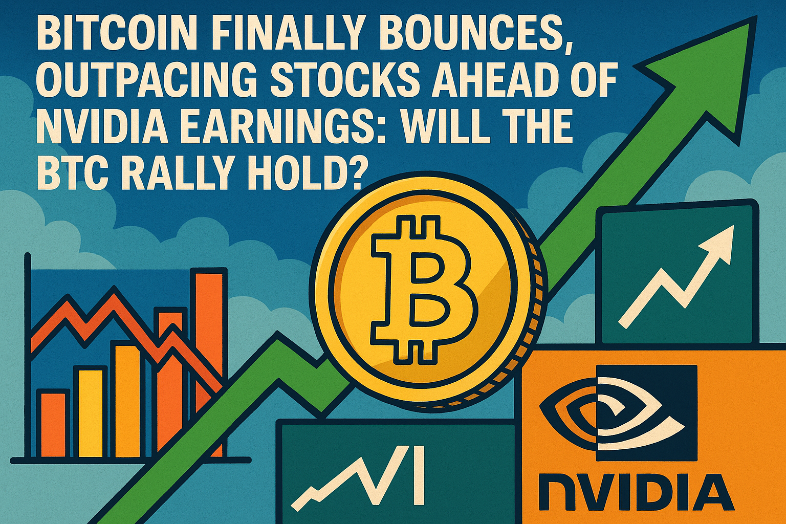 Bitcoin Finally Bounces, Outpacing Stocks Ahead of Nvidia Earnings: Will the BTC Rally Hold?