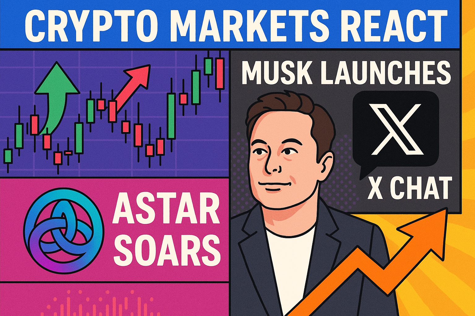 Crypto Markets React, Musk Launches X Chat, Astar Soars