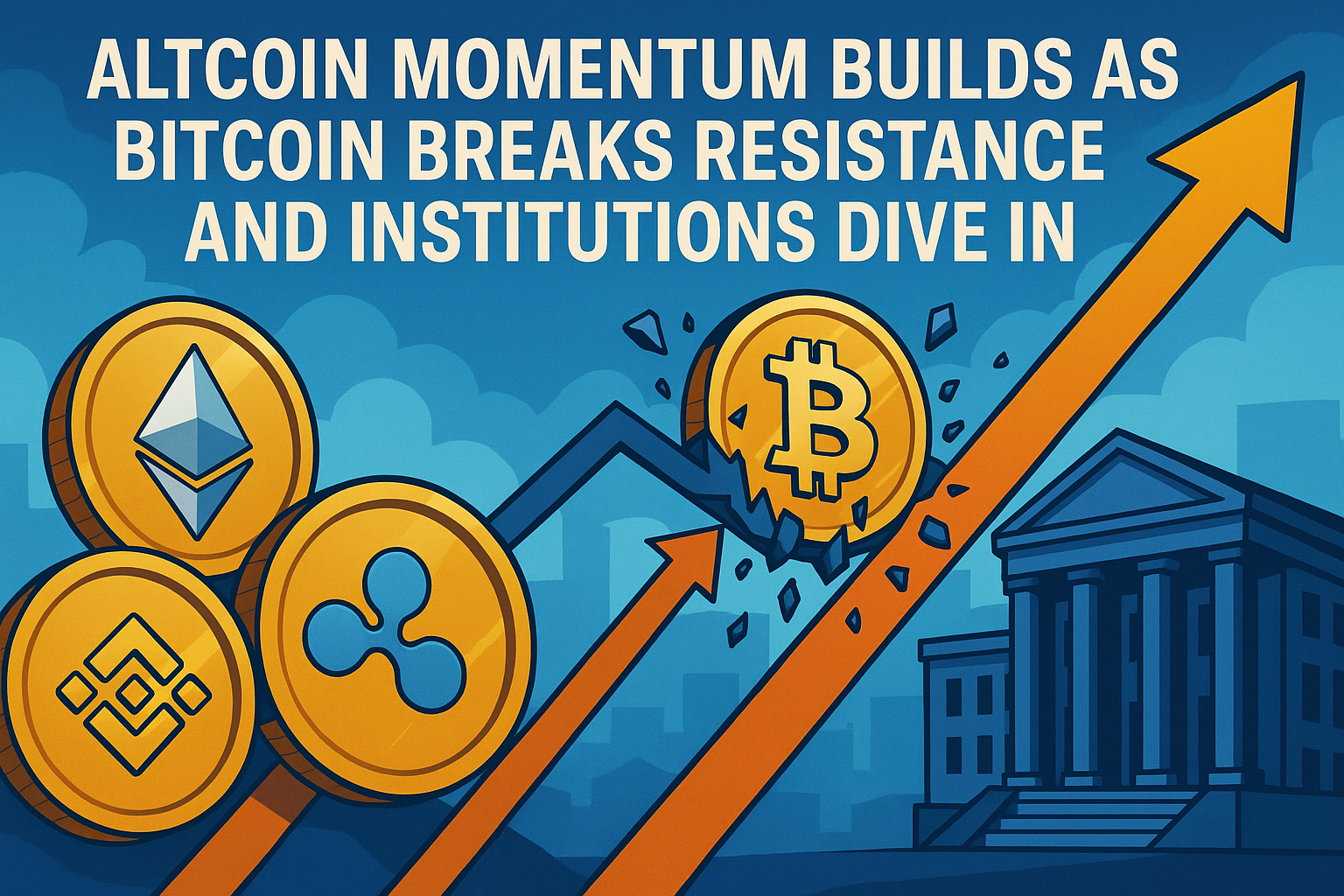 Altcoin Momentum Builds as Bitcoin Breaks Resistance and Institutions Dive In