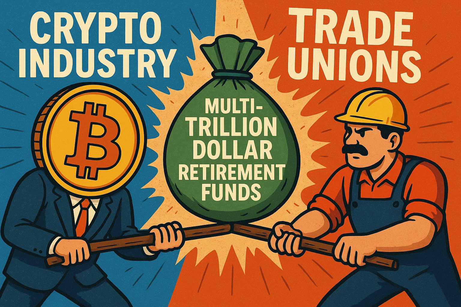 Crypto industry, trade unions clash over multi-trillion dollar retirement funds