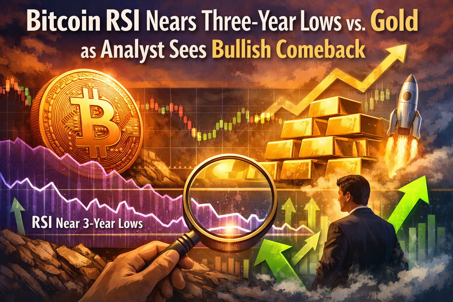 Bitcoin RSI Nears Three-Year Lows vs. Gold as Analyst Sees Bullish Comeback