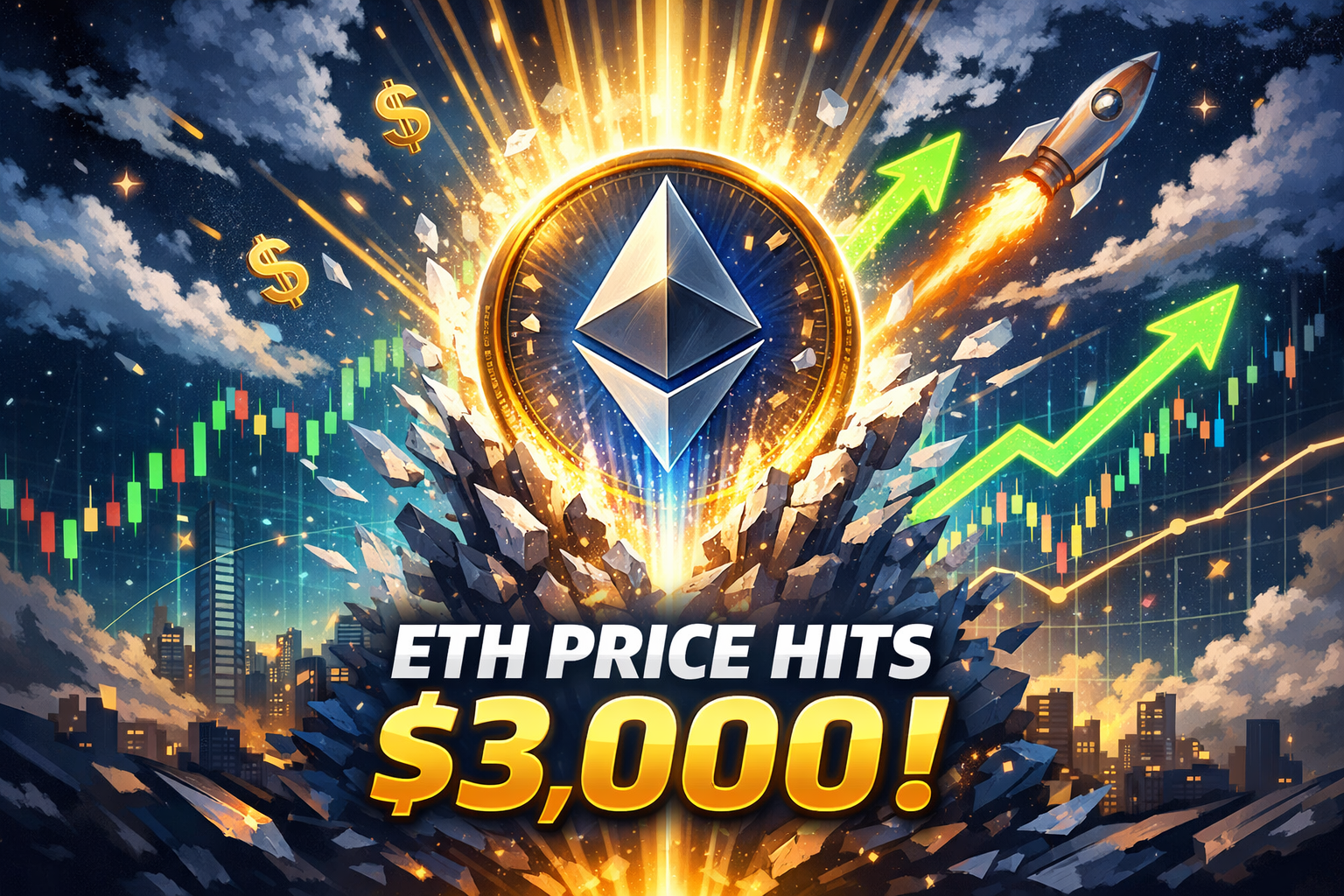 Ether analysts see 'upward breakout' as ETH price returns to $3K