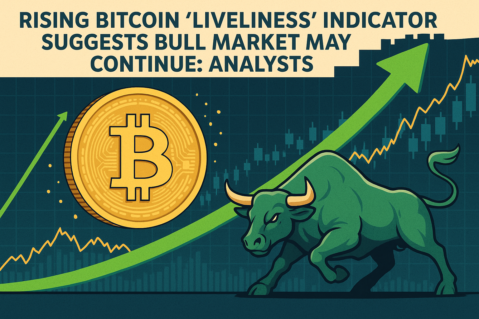 Rising Bitcoin ‘liveliness’ indicator suggests bull market may continue: analysts
