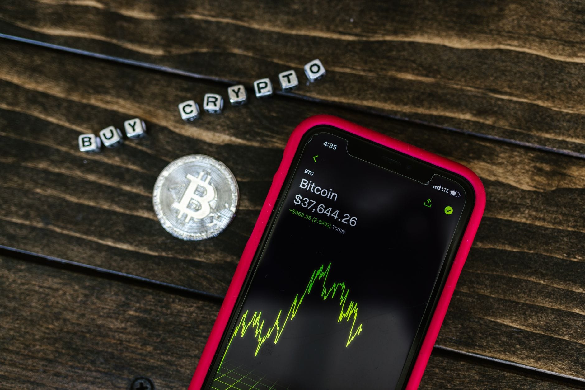 Person purchasing Bitcoin on smartphone with exchange interface displayed