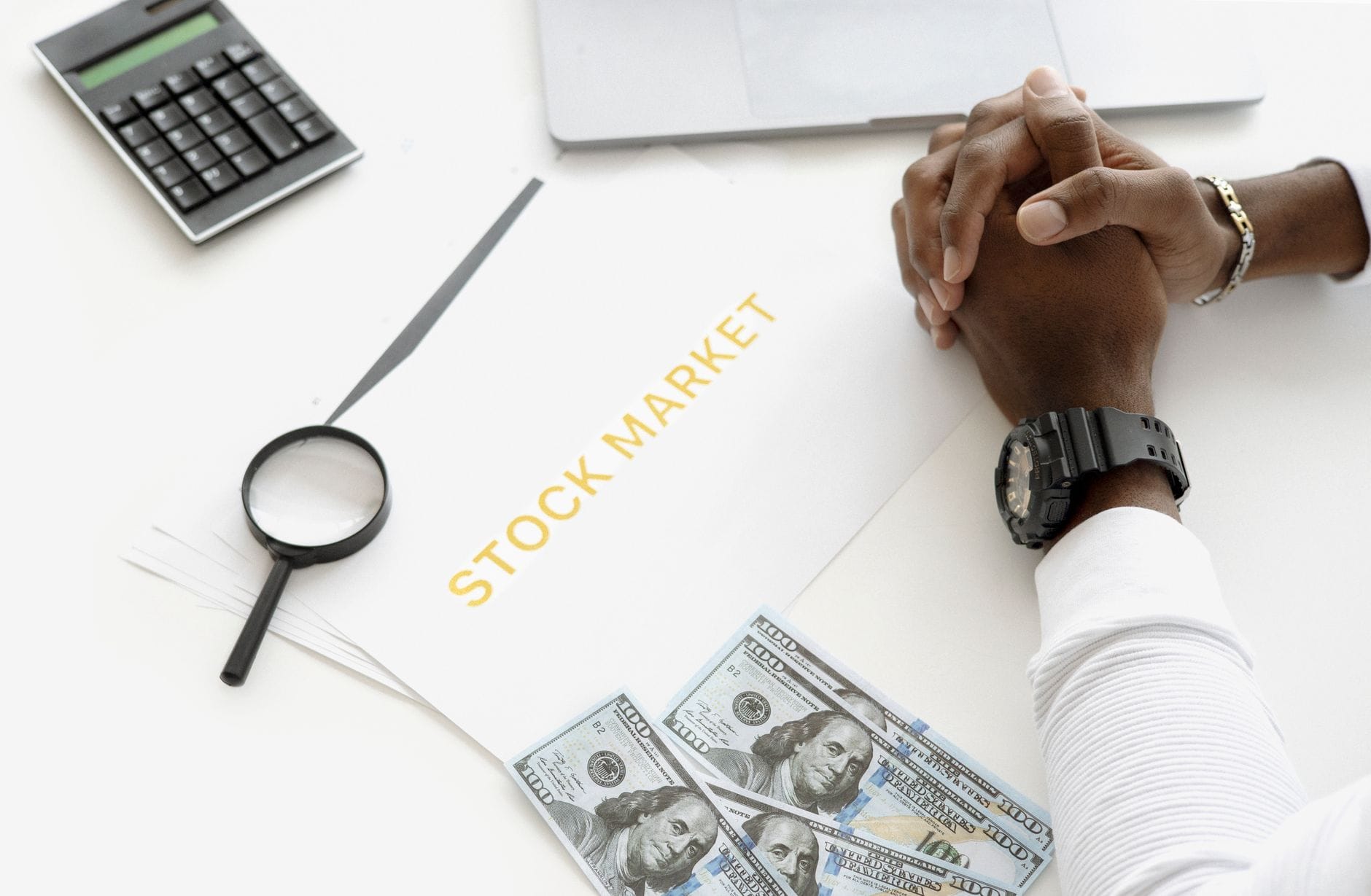 Federal regulatory documents and financial trading floor in operation