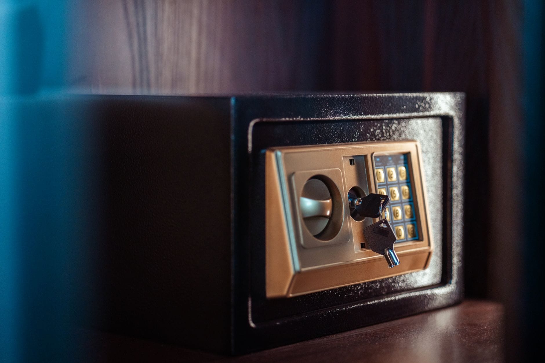 Damaged vault door symbolizing hardware wallet security breach and private key failure