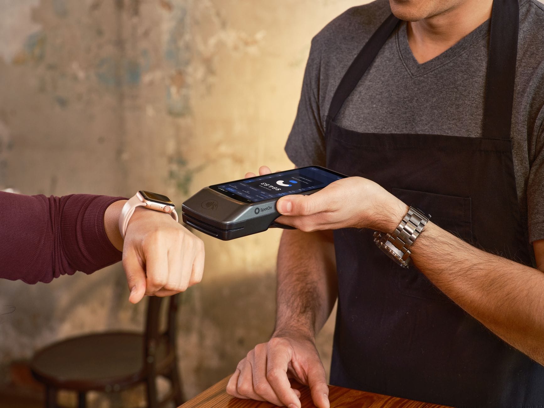 Secure cryptocurrency hardware wallet with keys on desk