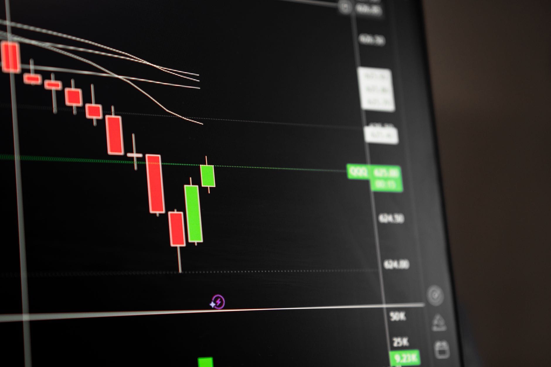 Traditional brokerage trading platform displaying cryptocurrency market data and portfolio holdings