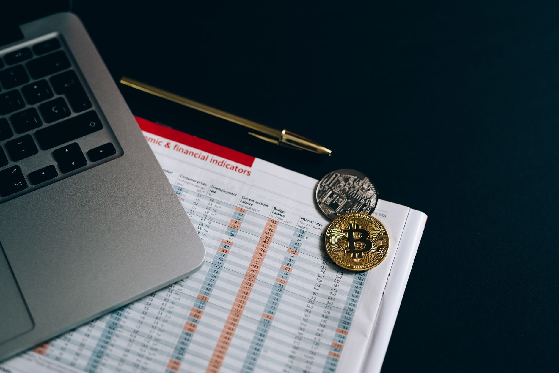 Federal regulatory documents with blockchain network visualization overlay