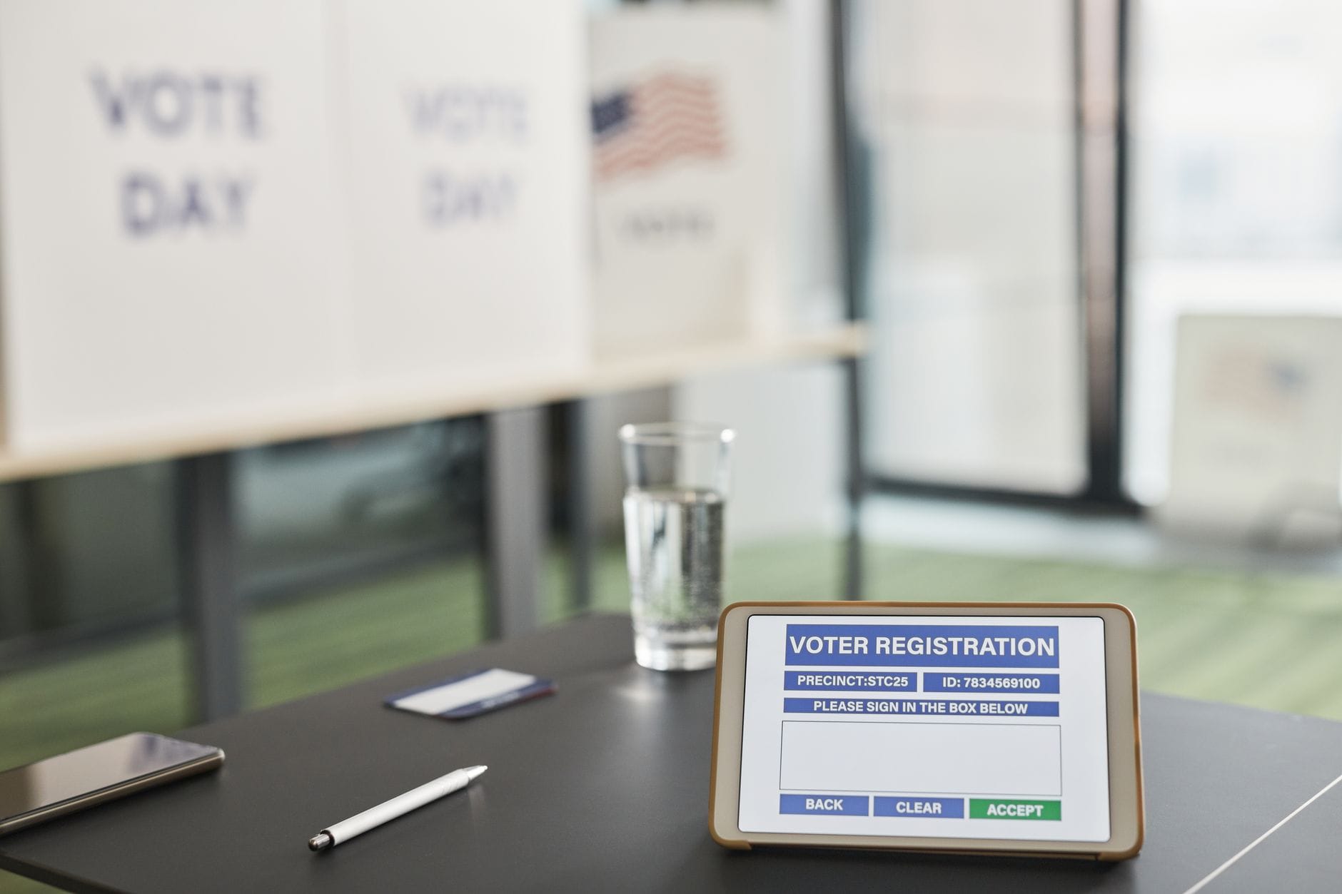 Digital blockchain network illustrating decentralized governance voting mechanism