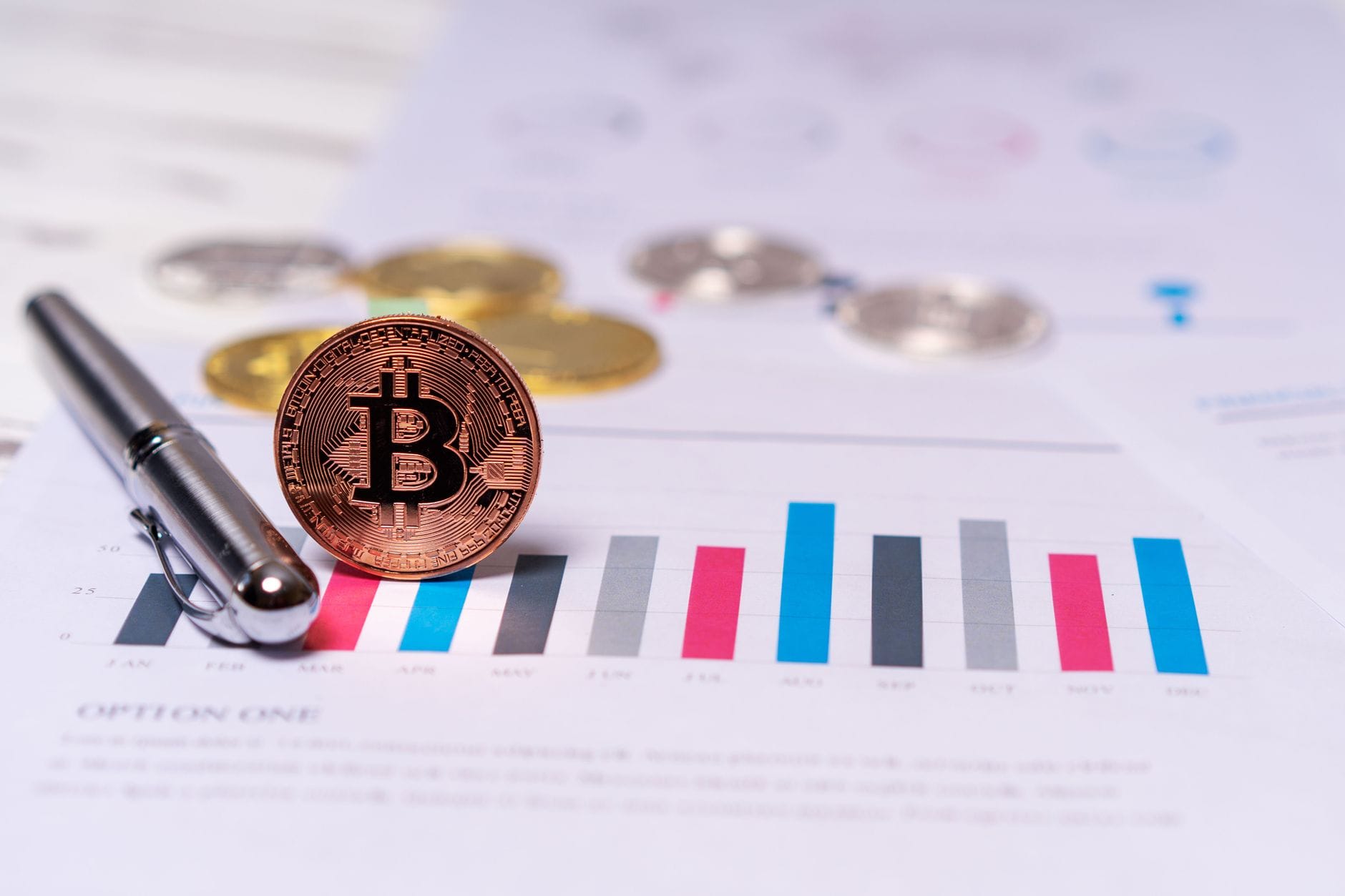 Financial charts showing corporate Bitcoin holdings and investment trends