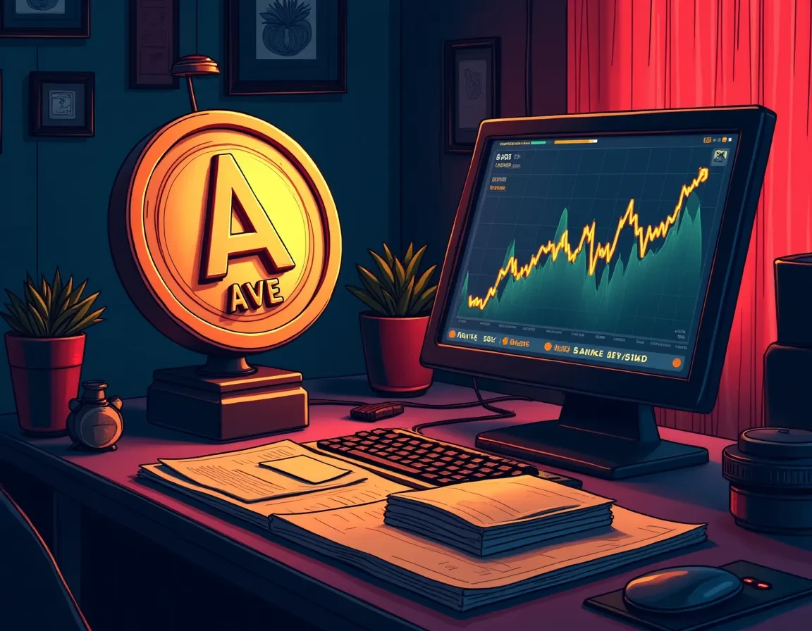 Automated token buyback engine consuming AAVE tokens from protocol fee revenue