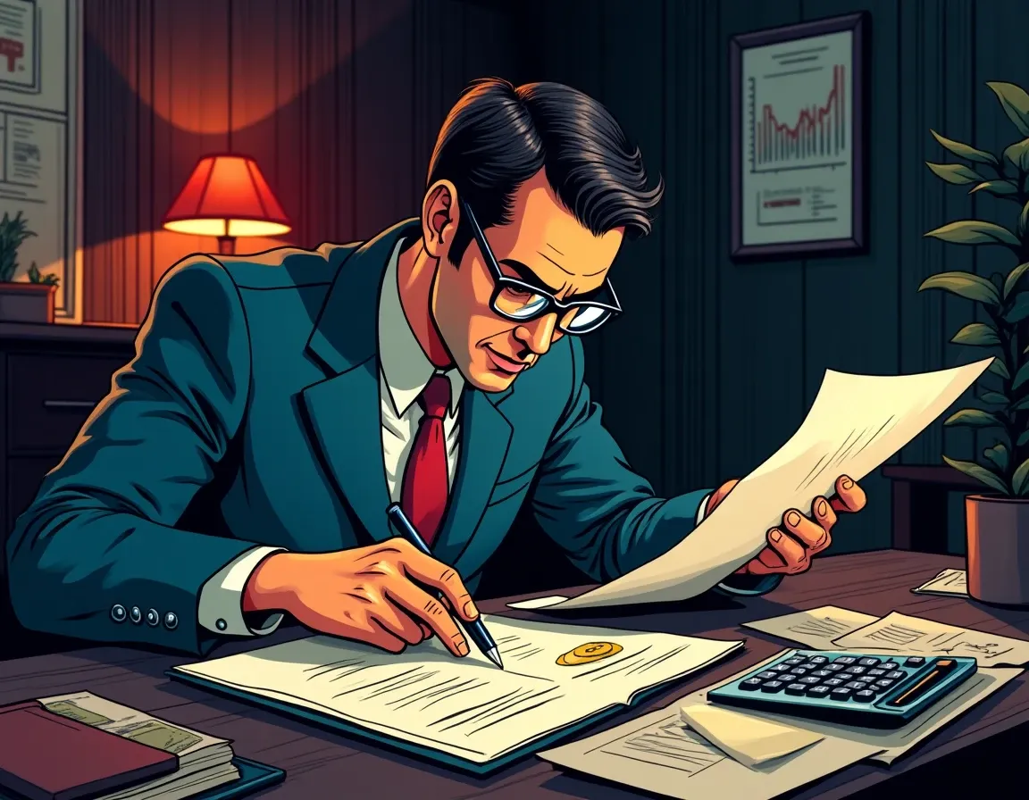 Beginner investor planning dollar-cost averaging strategy with calculator and cryptocurrency price charts