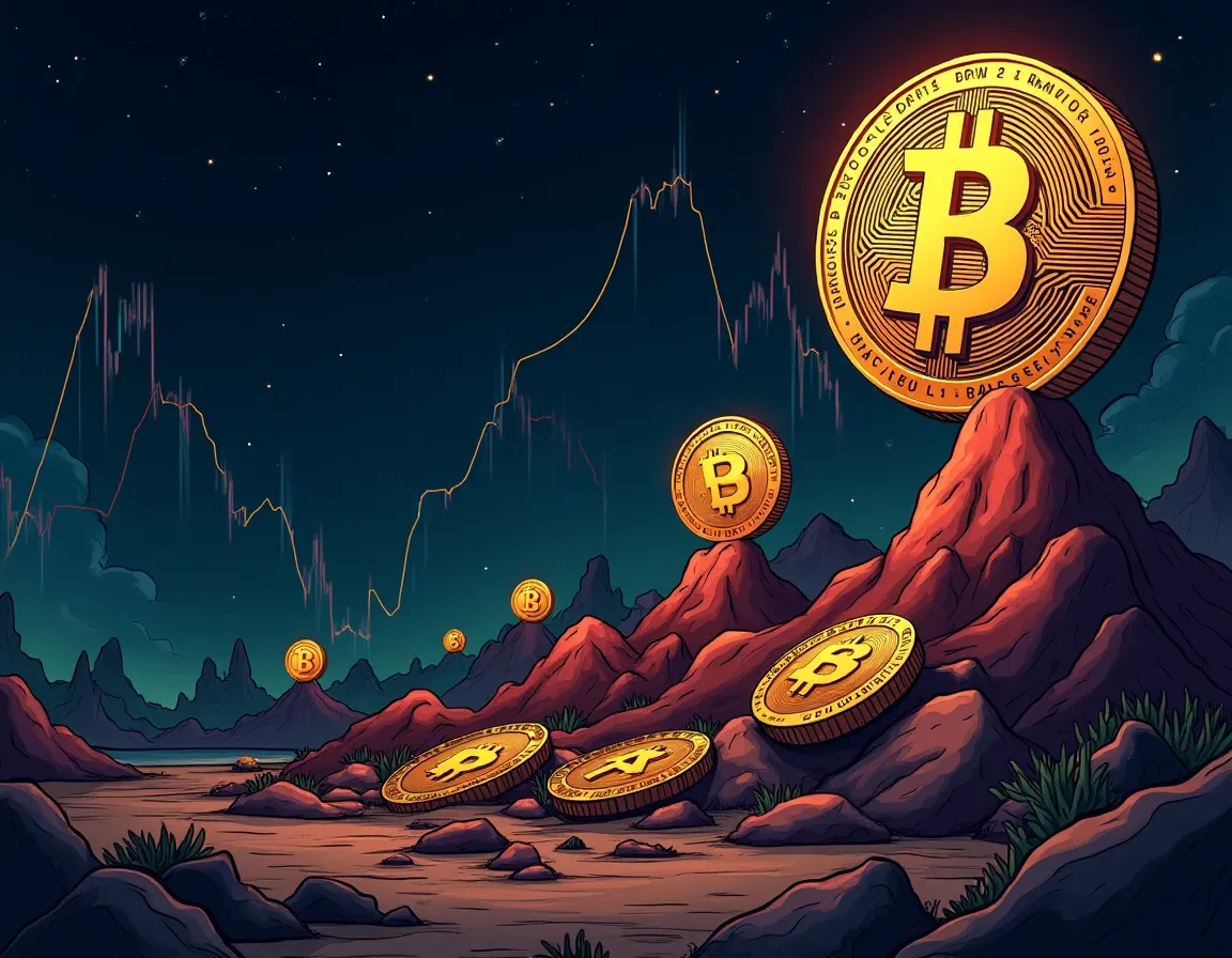 Historical Bitcoin price cycles displaying four major accumulation zone bottoms across 2011 2015 2018 and 2022